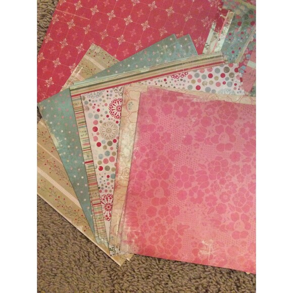 Other - 8X8 Scrapbooking Papers/Stickers/Embellishments B12